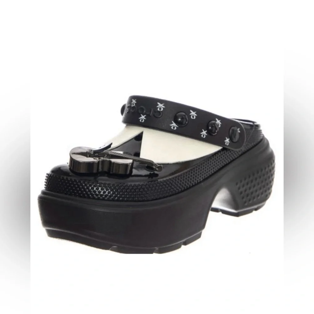 New Crocs x Wednesday Addams Family Stomp Clog Women’s - Womens 6 / Mens 4 - Picture 3 of 13